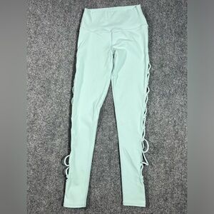 ALO Leggings Sz S Light Turquoise Interlace Full Length High Rise